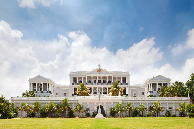 Taj Falknuma Palace located in Engine Bowli, Falaknuma, Hyderabad.