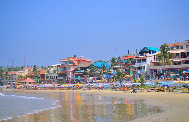 Kovalam Beach is a popular tourist destination in Kerala
