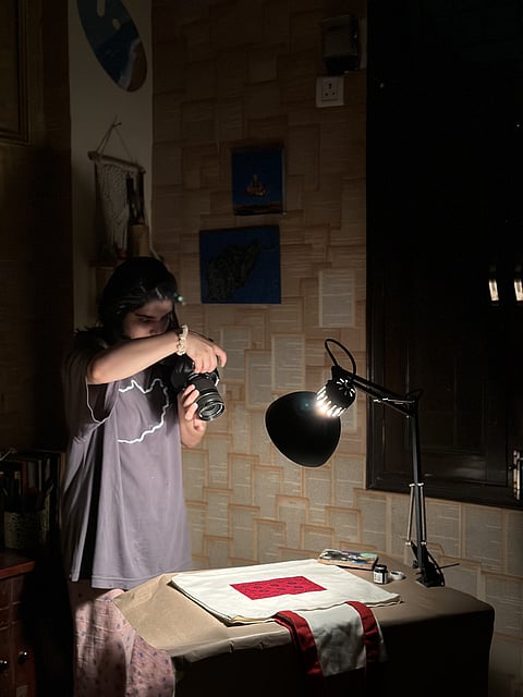 Hawa photographs Anar Studio's products and shares them on its social media account