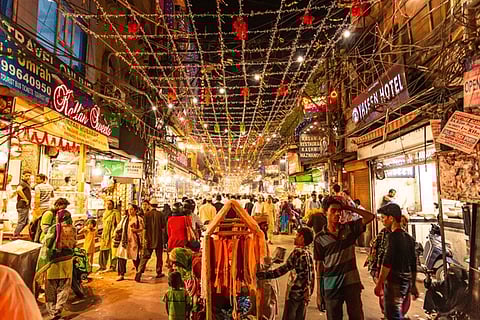 Navigation in Chandni Chowk is best done on foot