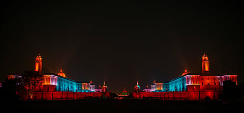 The North and South Blocks of Raisina Hill complex
