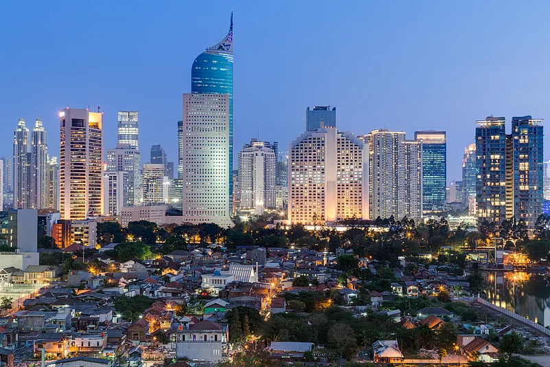 The Jakarta skyline