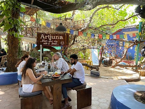Originally established as a small family-run café, Artjuna has evolved into an outdoor Mediterranean restaurant