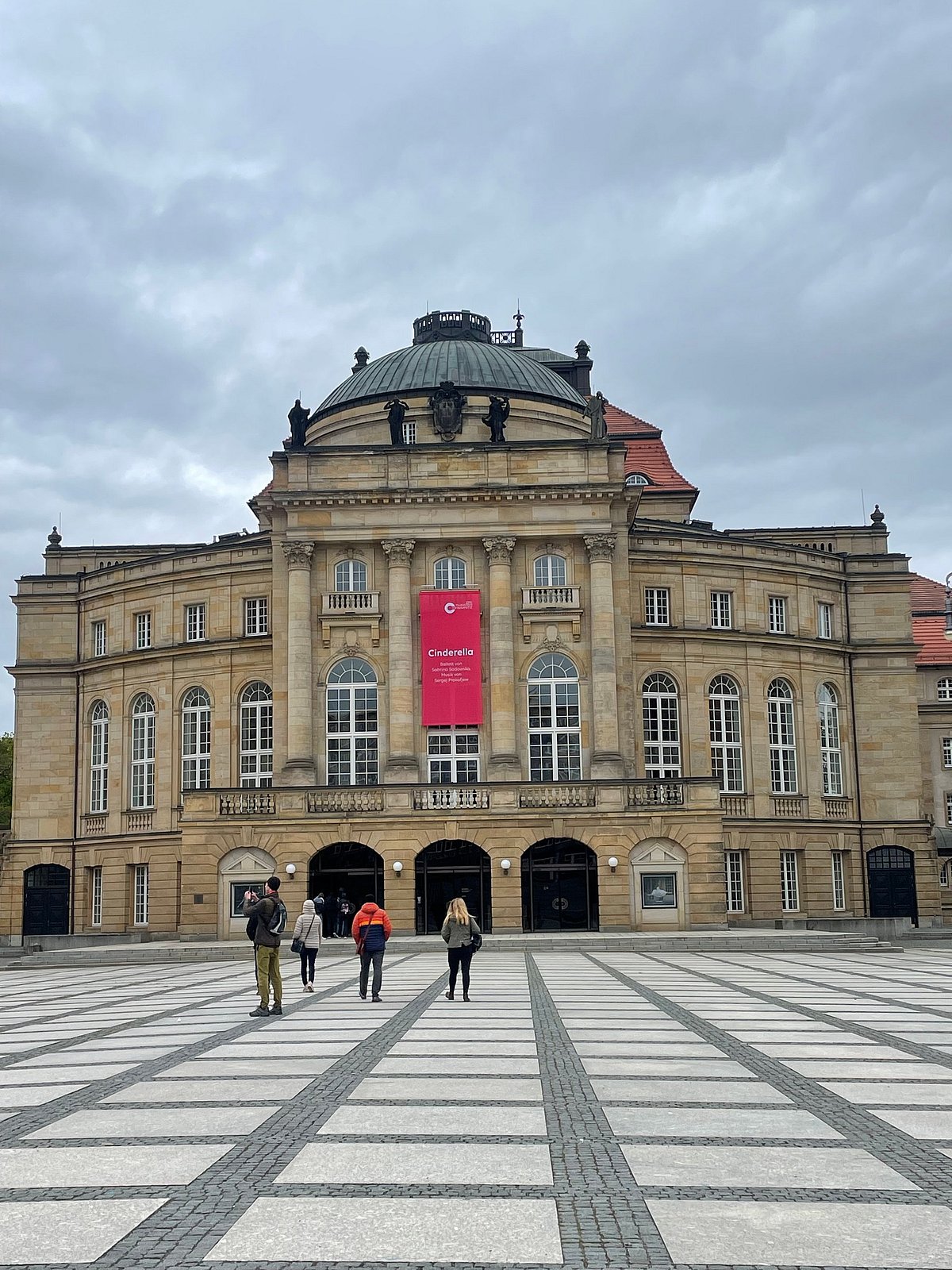 The Theaterplatz is one of the most beautiful squares in Chemnitz