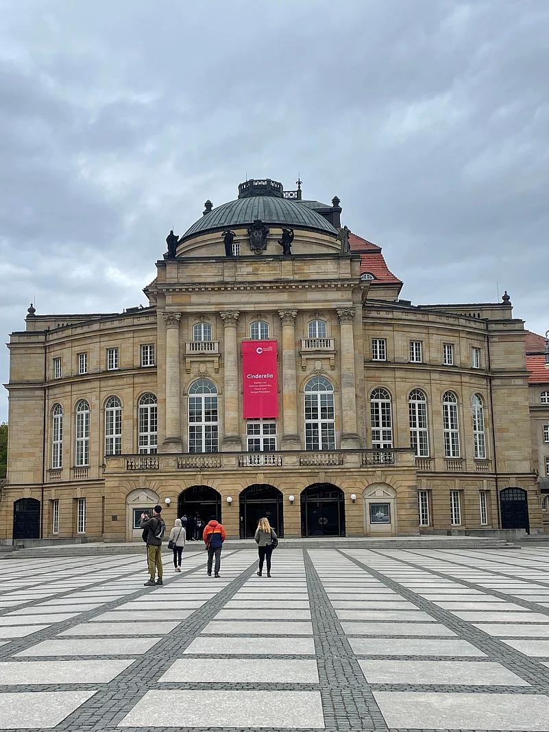 The Theaterplatz is one of the most beautiful squares in Chemnitz