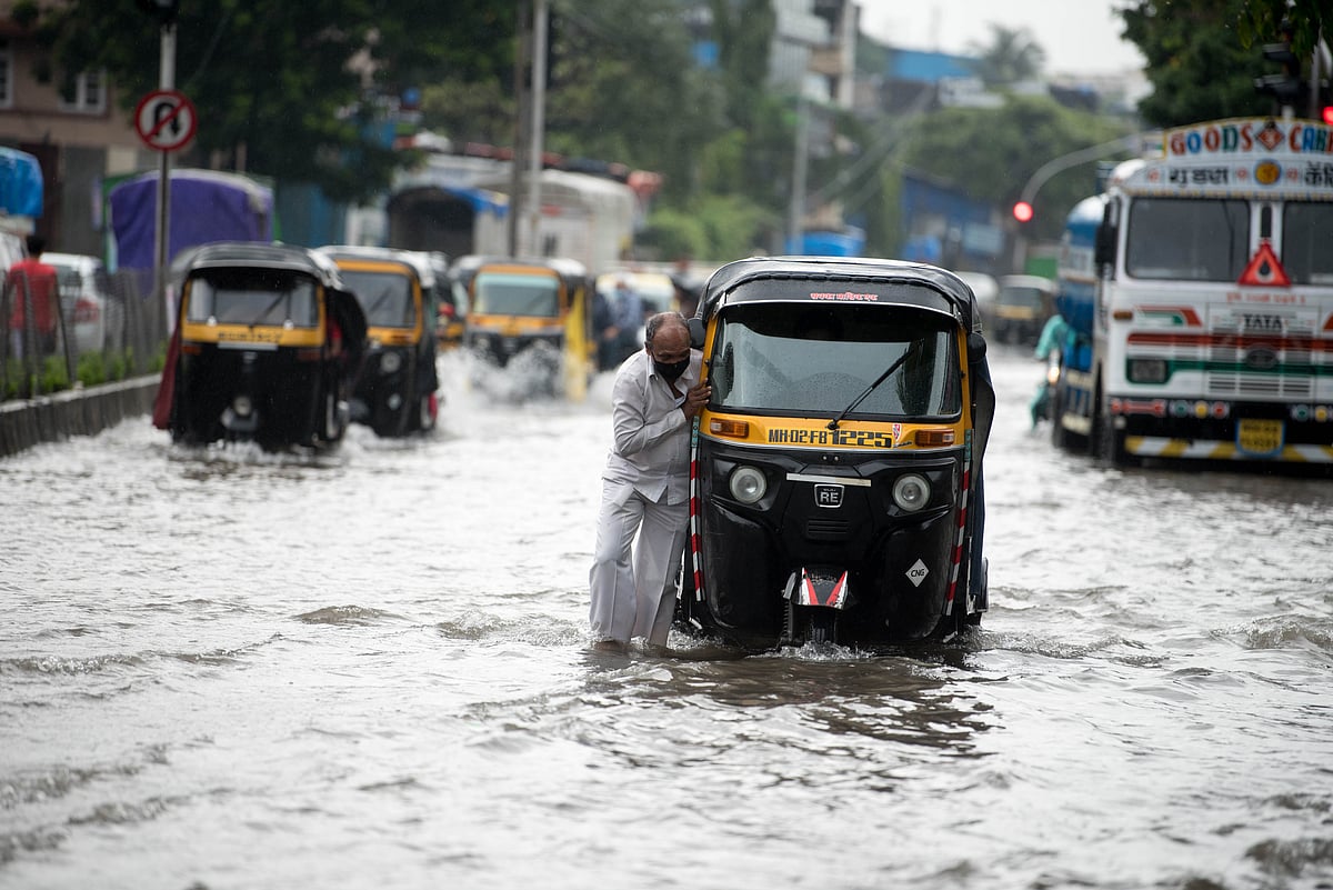 Scenes like this one from 2020 are a commonplace sight when the monsoon hits Mumbai every year