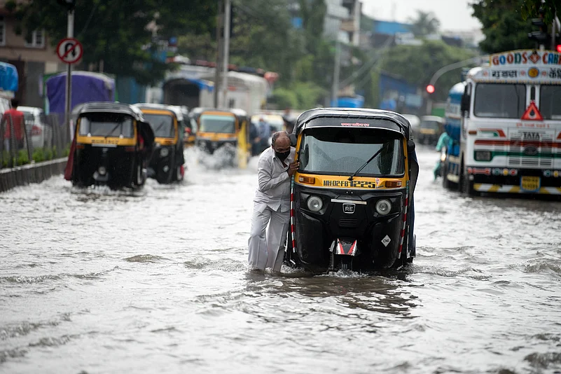 Scenes like this one from 2020 are a commonplace sight when the monsoon hits Mumbai every year