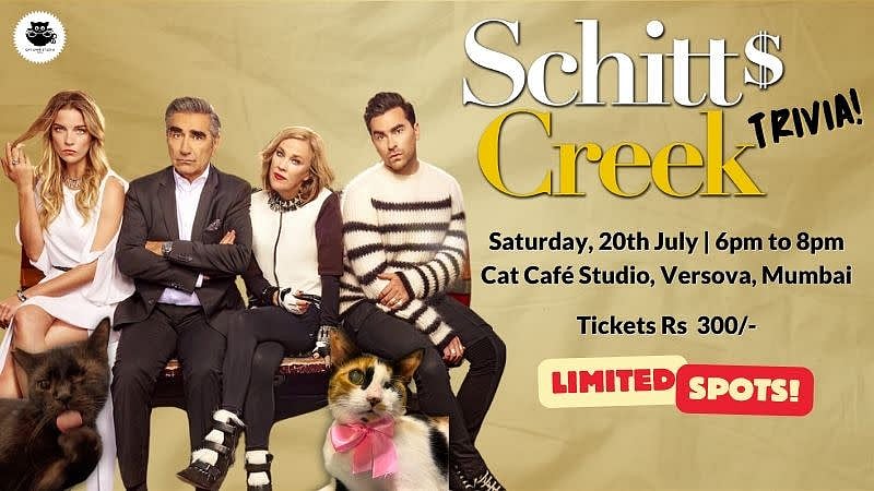 Spend your Saturday evening with fellow Schitt’s Creek fans and cats for a fun outing