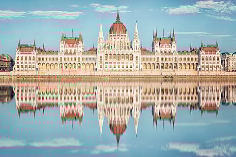 The Hungarian Parliament Building is the seat of the National Assembly of Hungary and is situated on the eastern bank of the Danube