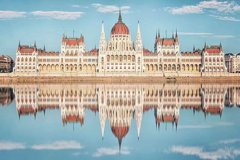 The Hungarian Parliament Building is the seat of the National Assembly of Hungary and is situated on the eastern bank of the Danube