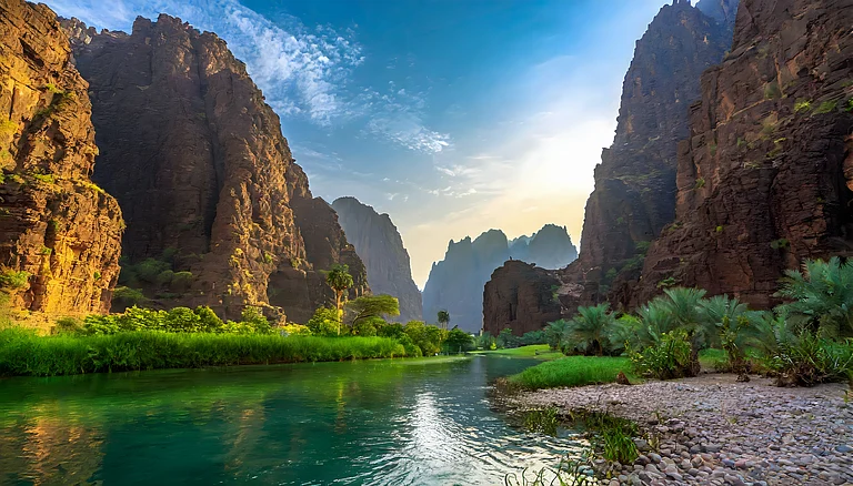 Go hiking in the Wadi Al Disah area located in the southwest province of Tabuk, Saudi Arabia - AFZAL KHAN MAHEEN/Shutterstock