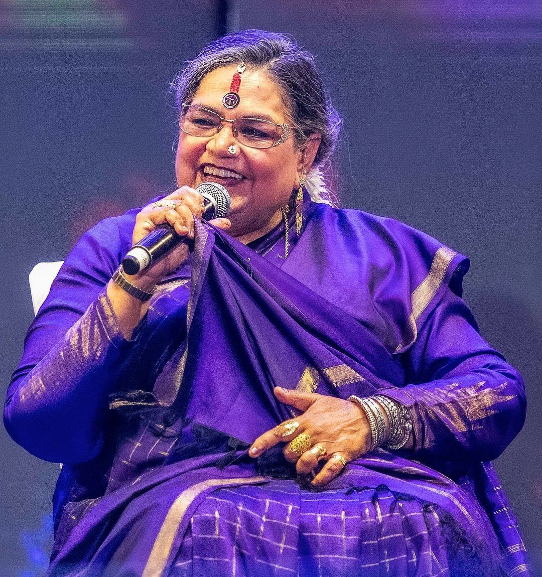 Usha Uthup at a show