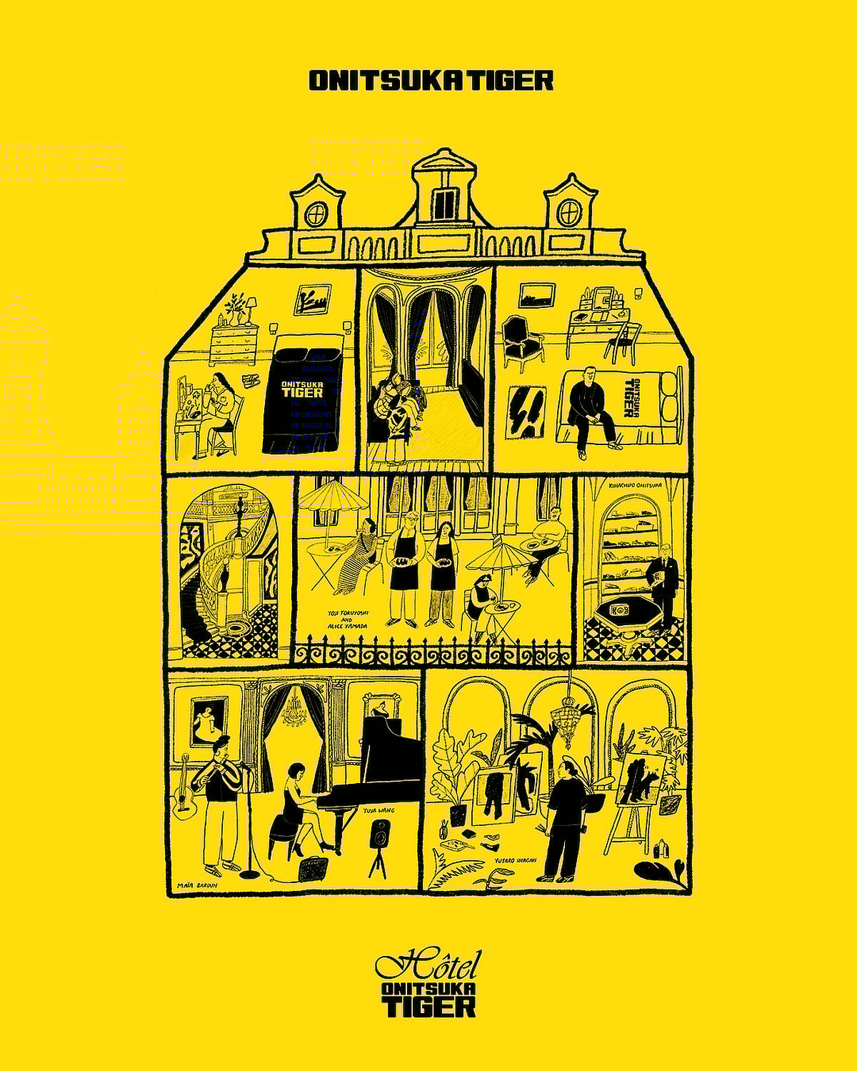 The HÔTEL Onitsuka Tiger is an experiential venue that will showcase the brand’s evolution and future vision while providing a platform for artistic and cultural expression