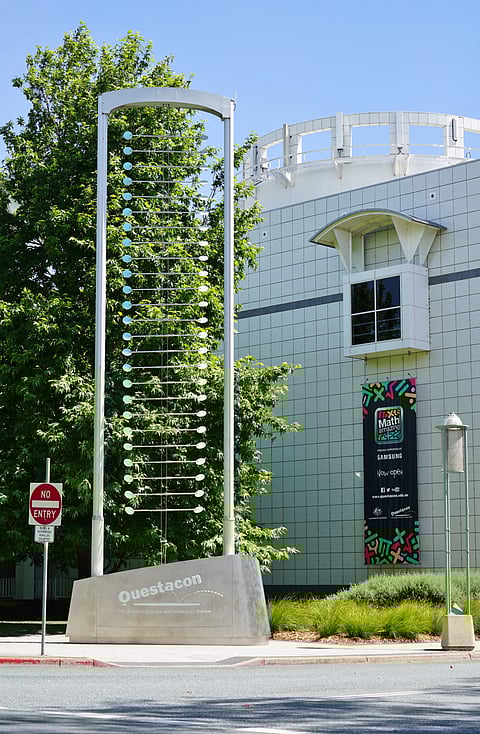 View of the Questacon Science Museum located in the Australian Capital Territory