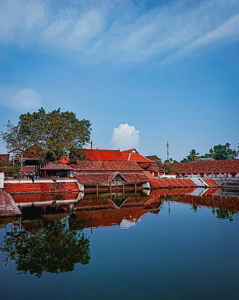 A view of the Ambalapuzha Sree Krishna Temple