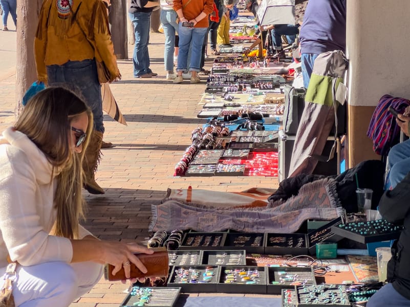 A local market in Santa Fe
