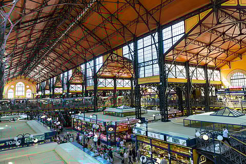 Central Market Hall is the largest and oldest indoor market in Budapest