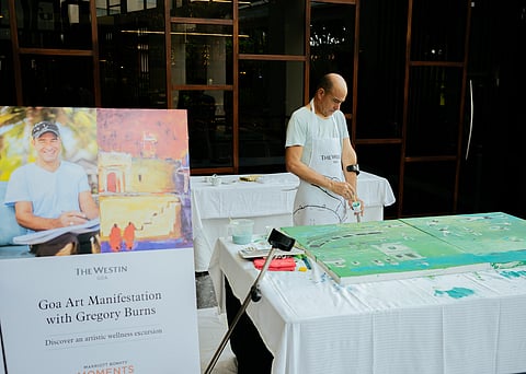 Burns during a Marriott Bonvoy wellness retreat at The Westin Goa