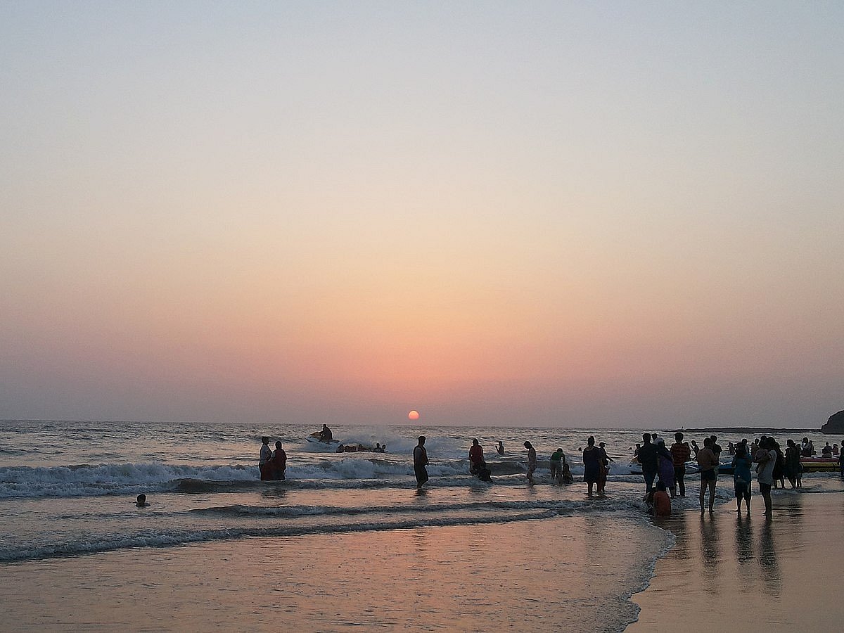 A beach sunset 