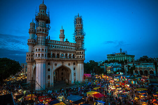 Adobe Stock : The iconic Charminar landmark of  Hyderabad