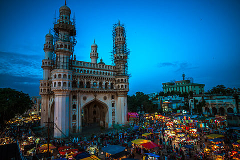 The iconic Charminar landmark of Hyderabad