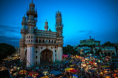 Adobe Stock : The iconic Charminar landmark of Hyderabad