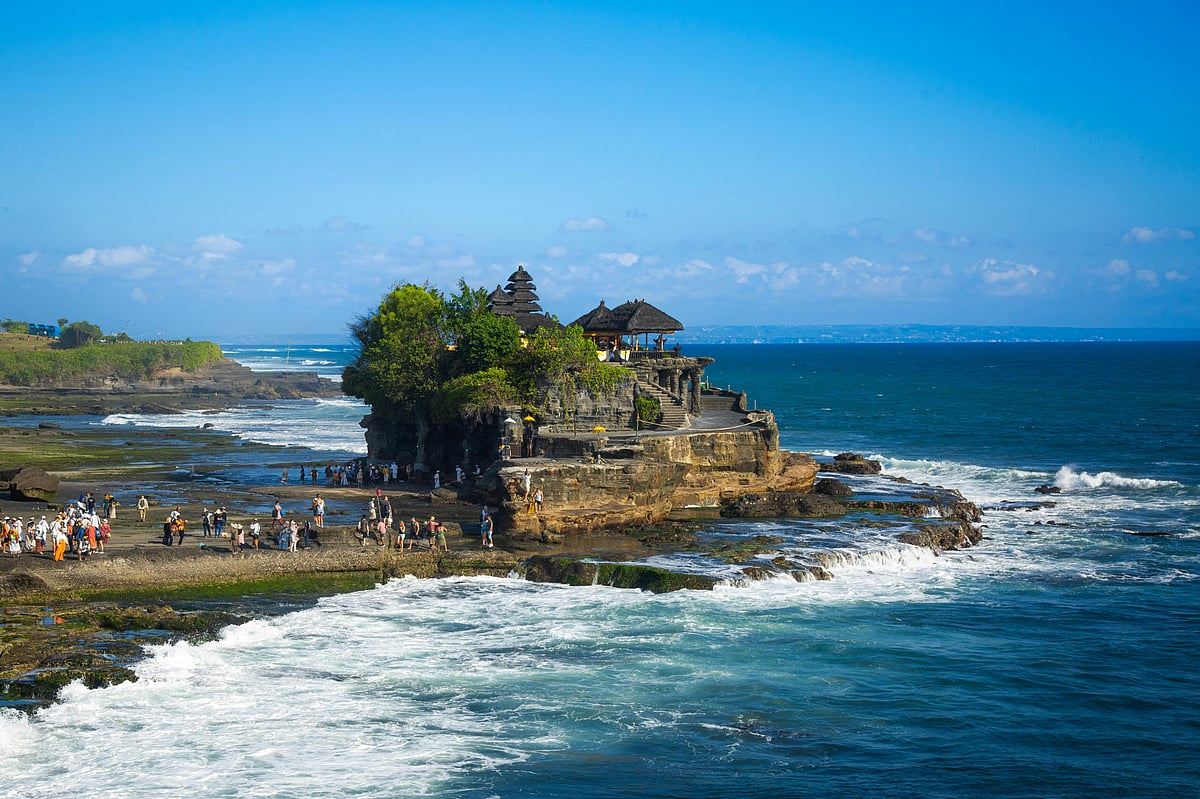 The outcrop of Tanah Lot