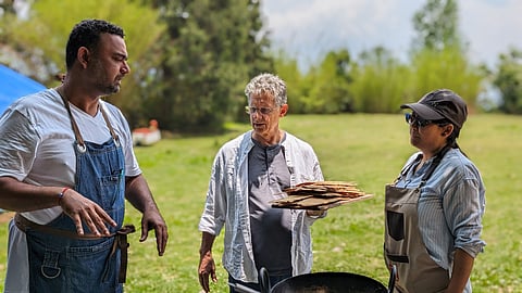 From L-R: Chef Avinash Martins, Chef Keith Goyden and Chef Nilza Wangmo 