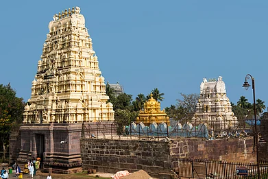 arun sambhu mishra/Shutterstock : The Sri Bhramaramba Mallikarjuna Temple in Andhra Pradesh