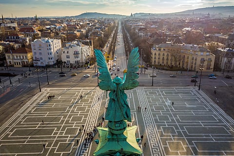A view of Heroes' Square