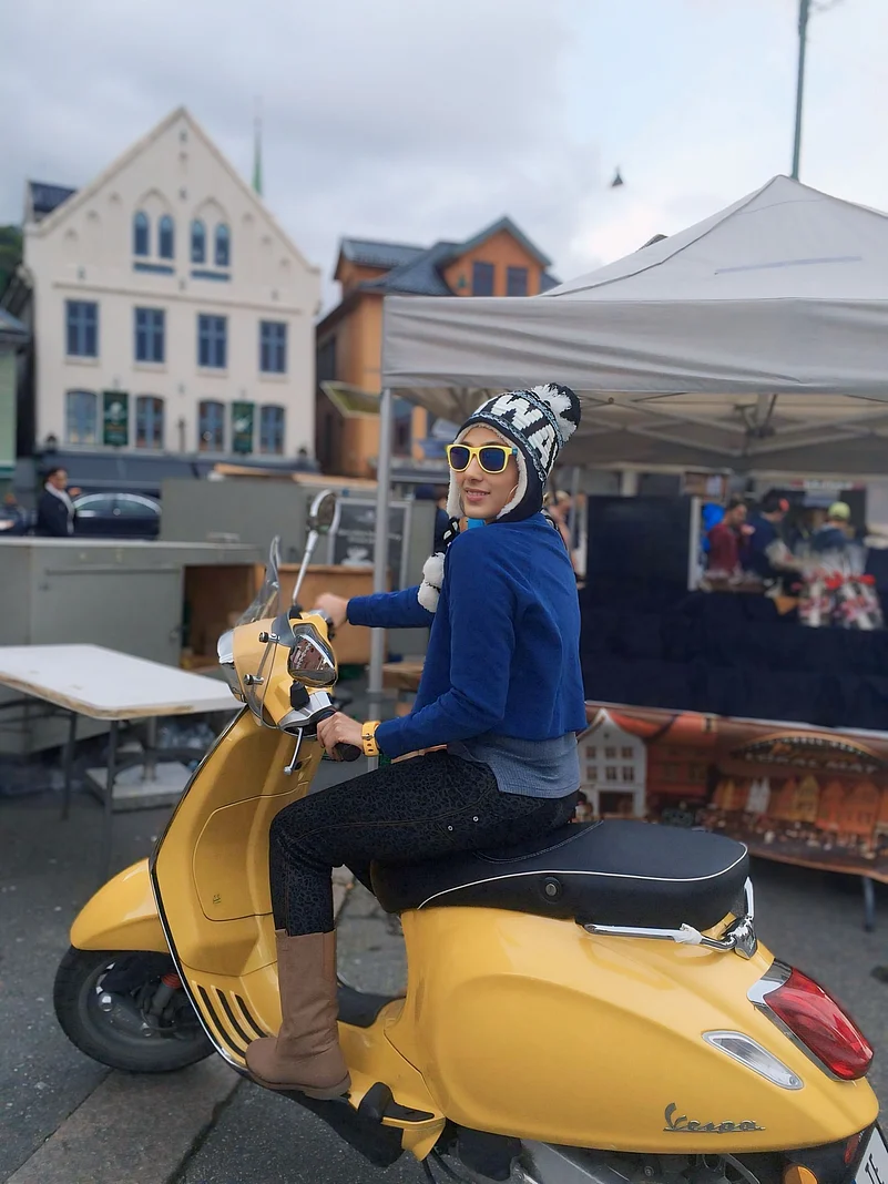 Vaidehi Gite on a trip to Norway in 2016