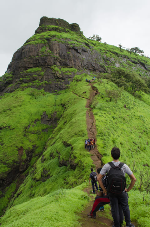 Lush hiking trail in Matheran