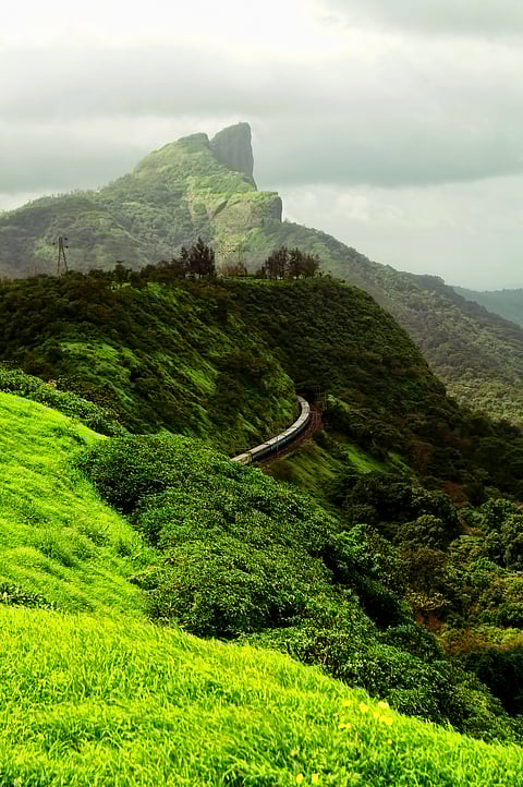 Trains through the ghats of Khandala