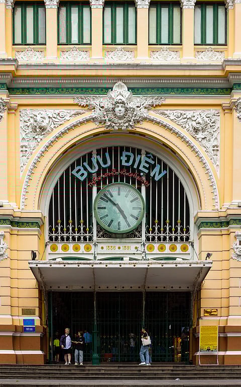 The gorgeous facade of Saigon Central Post Office