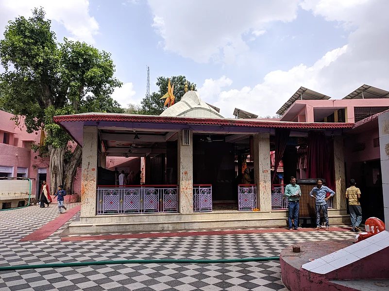 The Pandupole Hanuman Temple inside Sariska Tiger Reserve