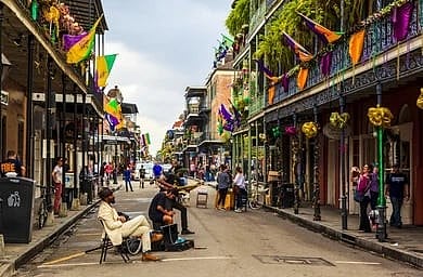 The French Quarter in New Orleans 
