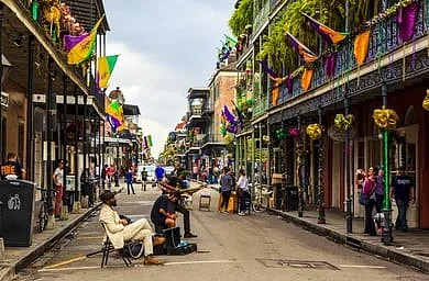 The French Quarter in New Orleans