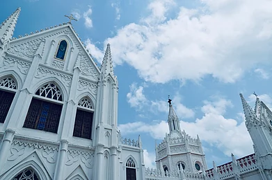 Shutterstock : Basilica of Our Lady of Good Health, Velankanni