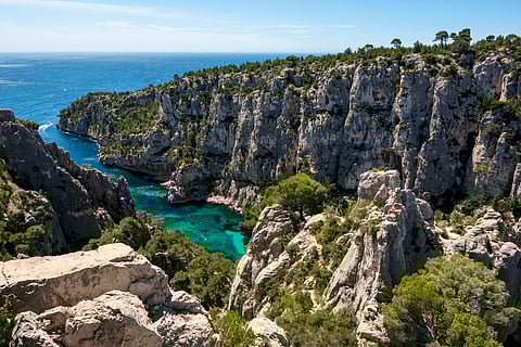 The turquoise waters of Calanques National Park