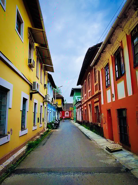Portuguese colony in Panjim, Goa