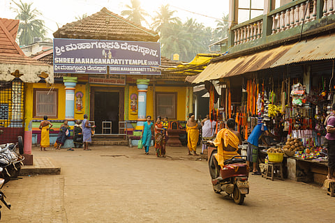 The stone statue of an upright, standing Ganesh at the Mahaganapati Temple is said to be over 1,500 years old