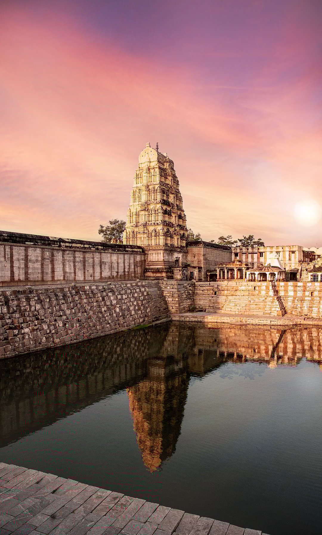 Sunset at Virupaksha Temple, Hampi