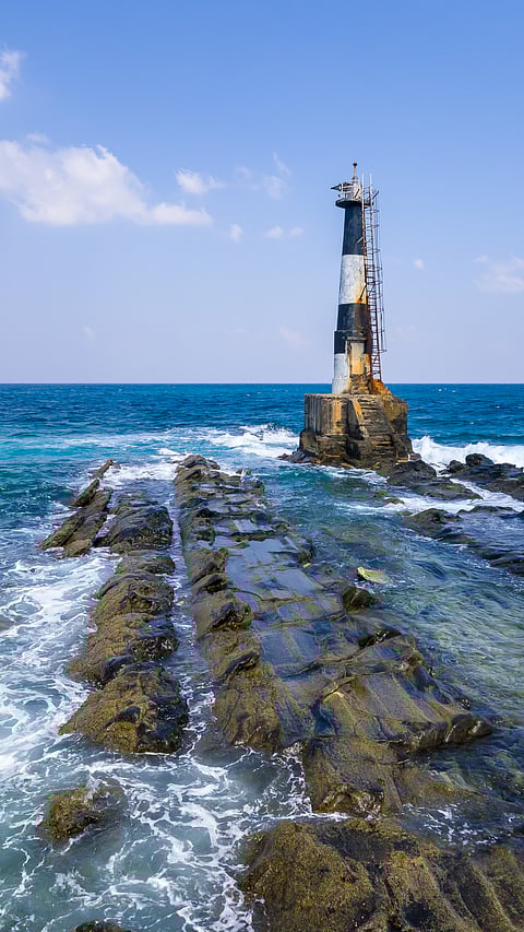 The lighthouse on Ross Island, Andaman and Nicobar Island