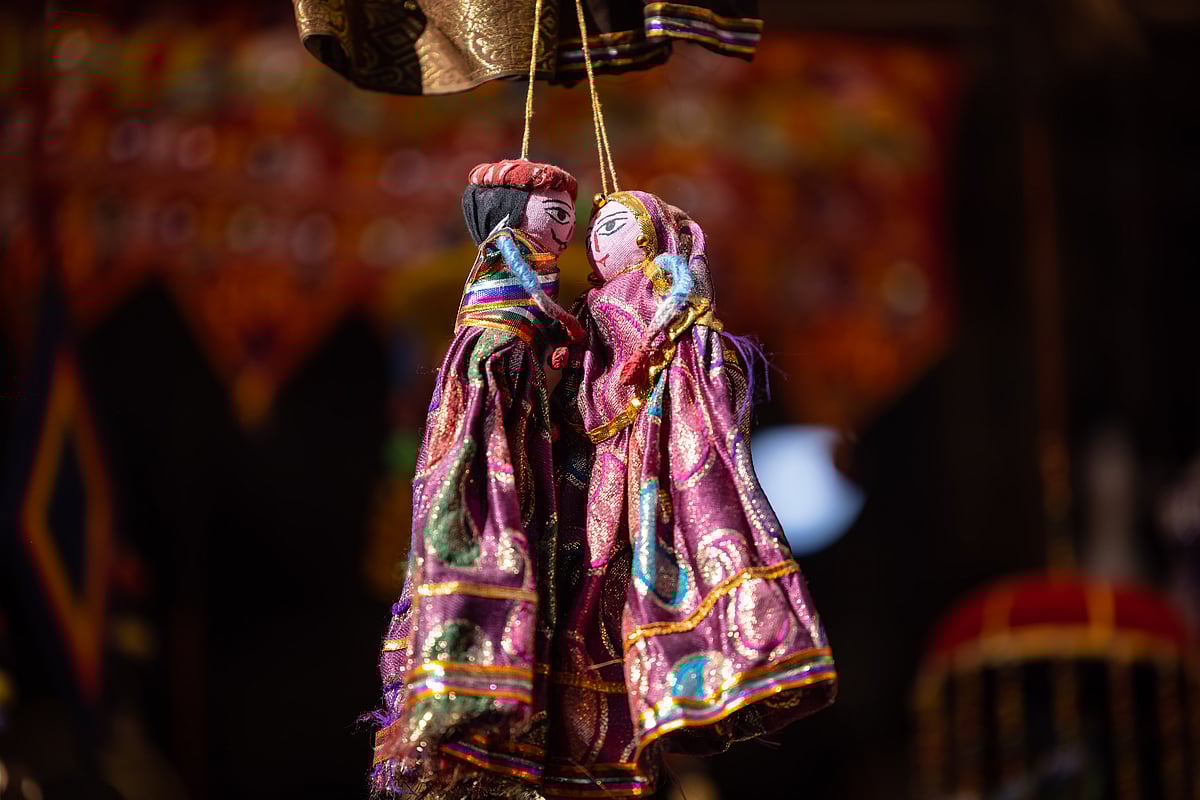 Handmade puppets for sale in Pushkar
