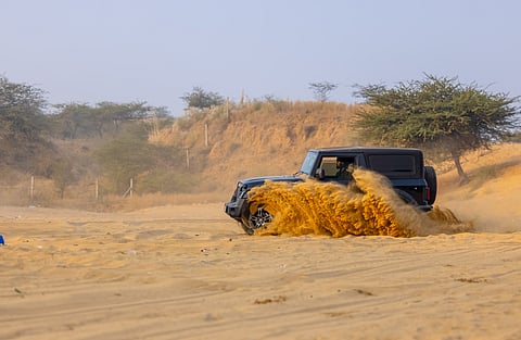 A jeep safari is an exciting way to cruise through the desert
