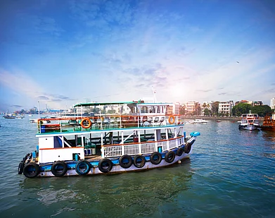 Shutterstock : A ferry boat in Mumbai/Representational