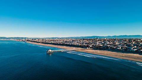 A view of the Manhattan Beach