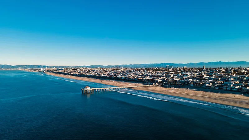 A view of the Manhattan Beach