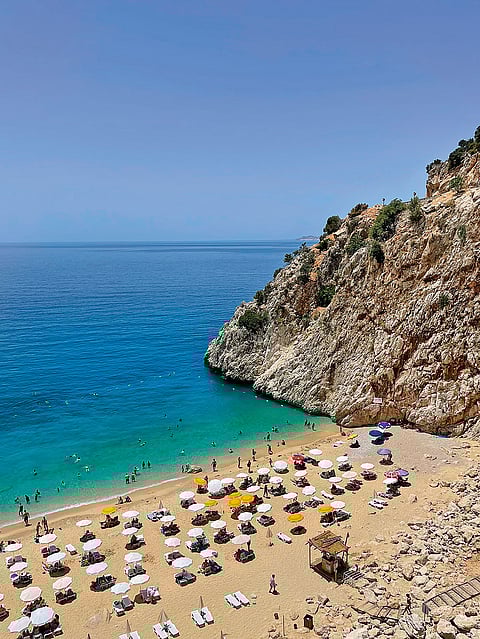 Kaputas Beach is located 20 km from the town's centre