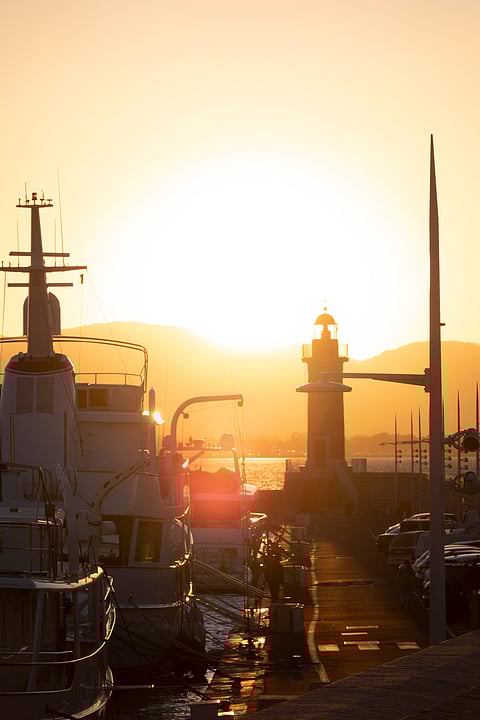 Sunset at Saint-Tropez, French Riviera